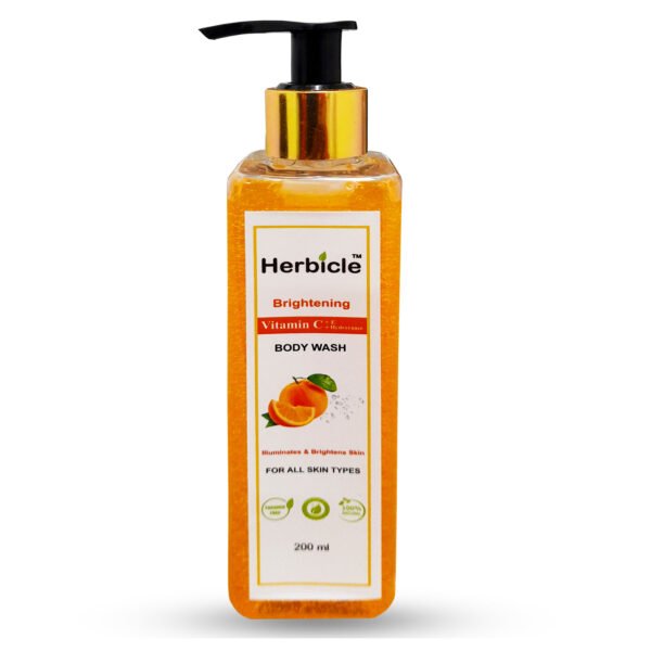 Herbicle Vitamin C +  Vitamin E + Hydrovance Body Wash For Illuminates & Brightens Skin | 100% natural | For All Skin Types | 200 ml