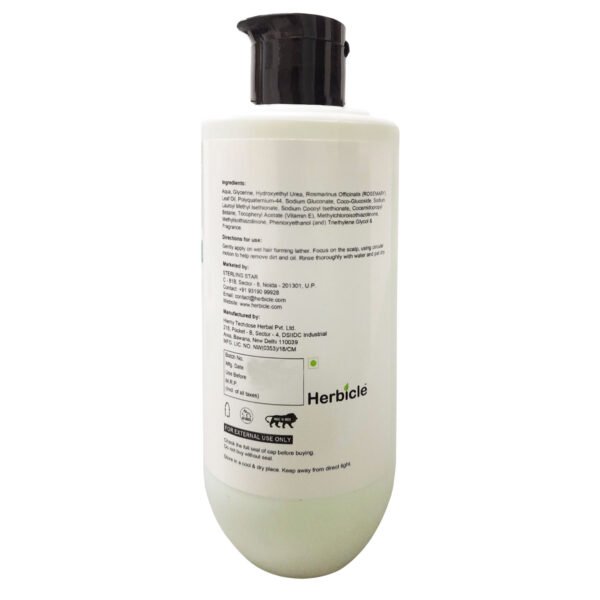 Herbicle Rosemary + Vitamin E Shampoo For Hair Growth, Calms Inflammation & Supports Healthy Scalp | 100% natural | For All Hair Types | 250 ml - Image 2