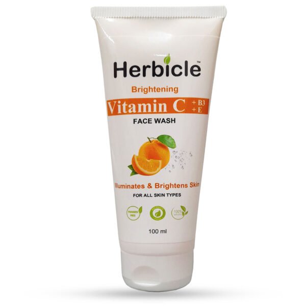 Herbicle Vitamin C + Vitamin B3 + Vitamin E Face Wash For Illuminates & Brightens Skin