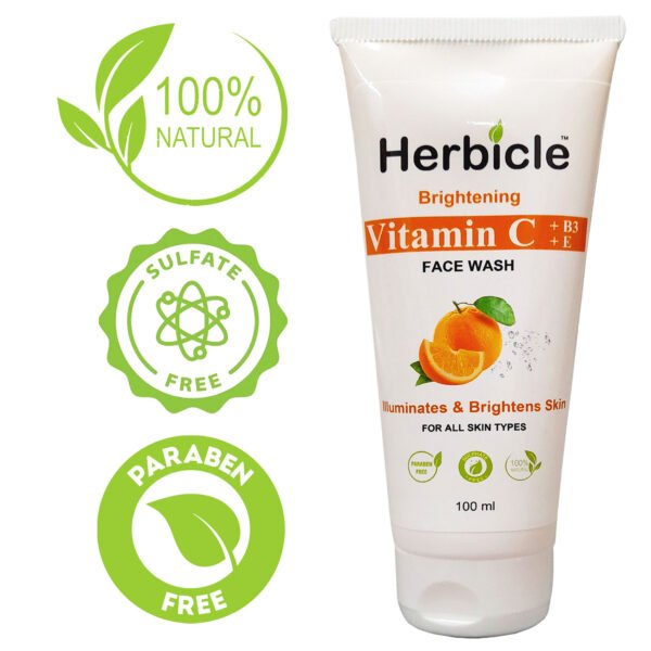 Herbicle Vitamin C + Vitamin B3 + Vitamin E Face Wash For Illuminates & Brightens Skin - Image 4